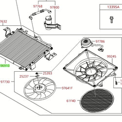 Condensador Kia K2700 4 Generacion