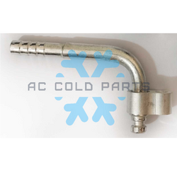 Fitting R134A con platina A/C #12 5/8" 90º